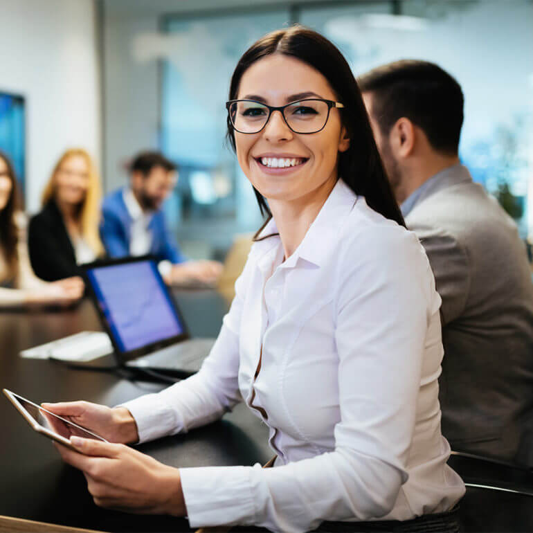 female employee workplace